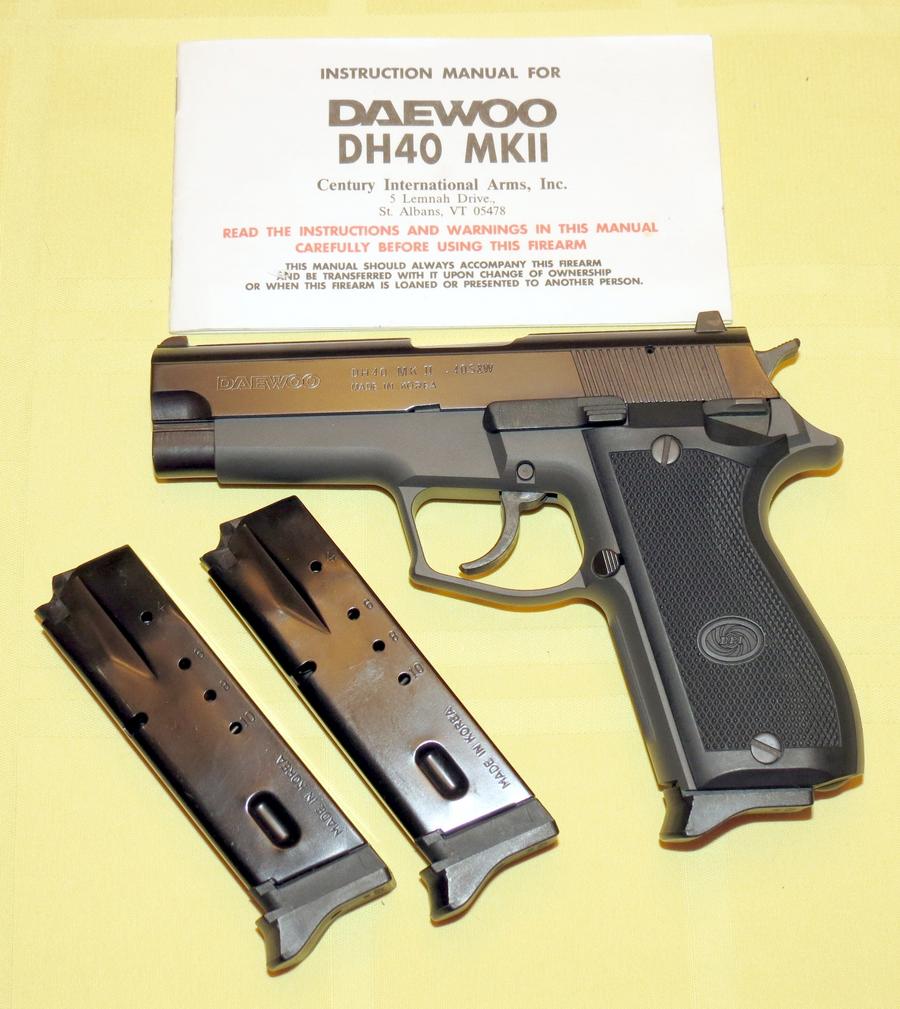 Daewoo Dh40 Mkii 40 Sandw Pistol W3 Mags For Sale At